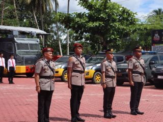 Polres Barito Utara Gelar Sertijab Kasat Resnarkoba dan Kasat Lantas, Kapolres: Momentum Tingkatkan Pelayanan