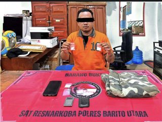 Polres Barito Utara Bongkar Kasus Sabu di Lanjas, Satu Pria Diamankan