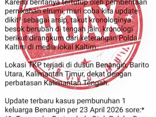 Pembunuhan di Perbatasan Kalteng-Kaltim yang Disebut Libatkan Korporasi itu Hoaks