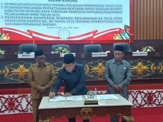 DPRD Murung Raya sepakati Raperda Pertanggungjawaban APBD 2025 menjadi Perda